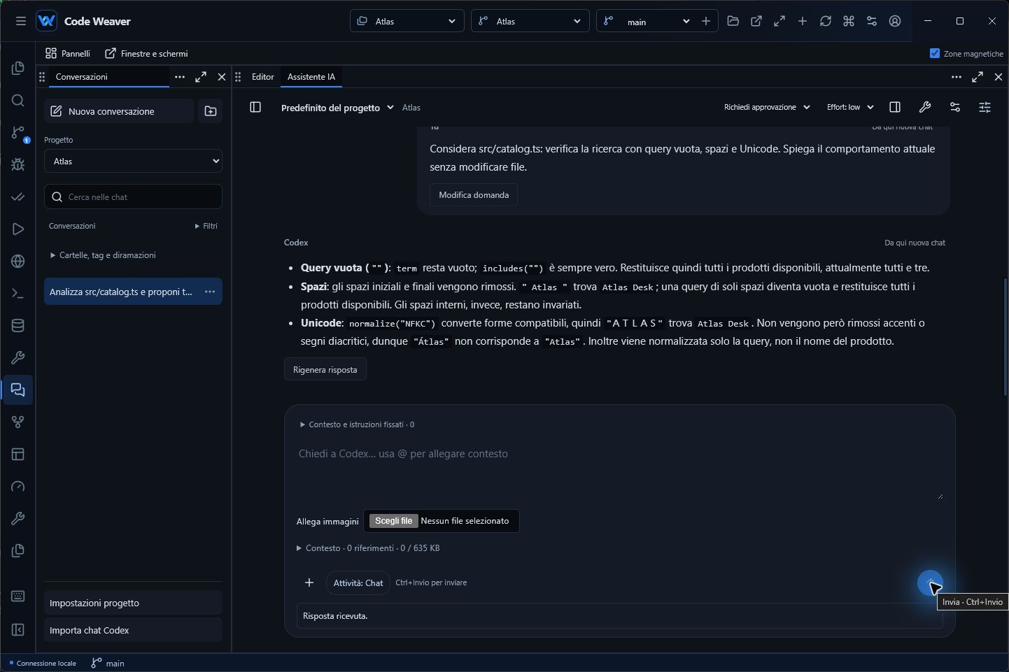 The assistant with source context.